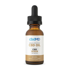 Broad Spectrum CBD Oil Tincture Drops - Natural Flavor (750MG - 7500MG) - Discreet Smoker