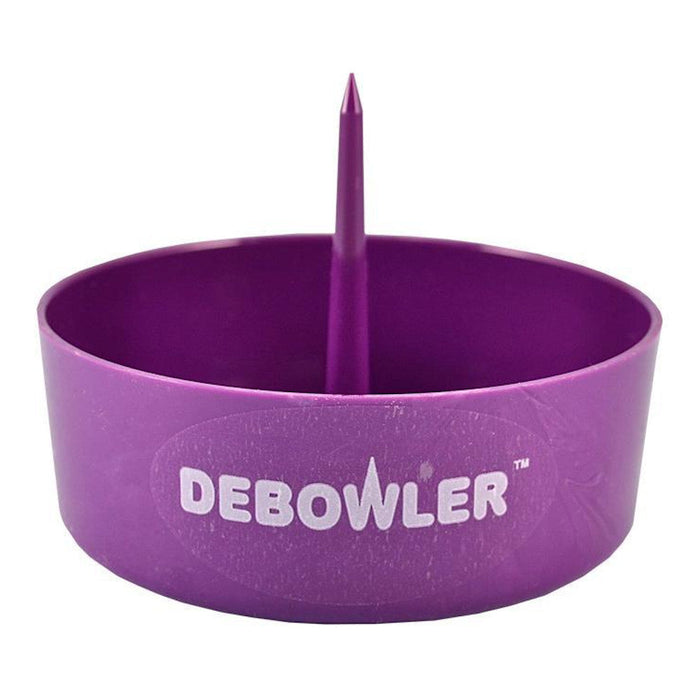 Debowler Ashtray w/ Cleaning Spike | 4 Inch, Debowler Purple