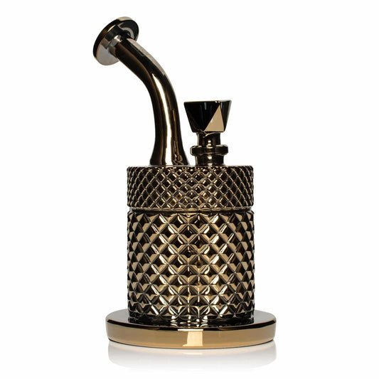 Twenties Collection Water Pipe | Gold - Discreet Smoker