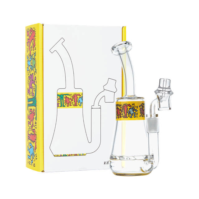 K. Haring Glass Dab Rig - Discreet Smoker