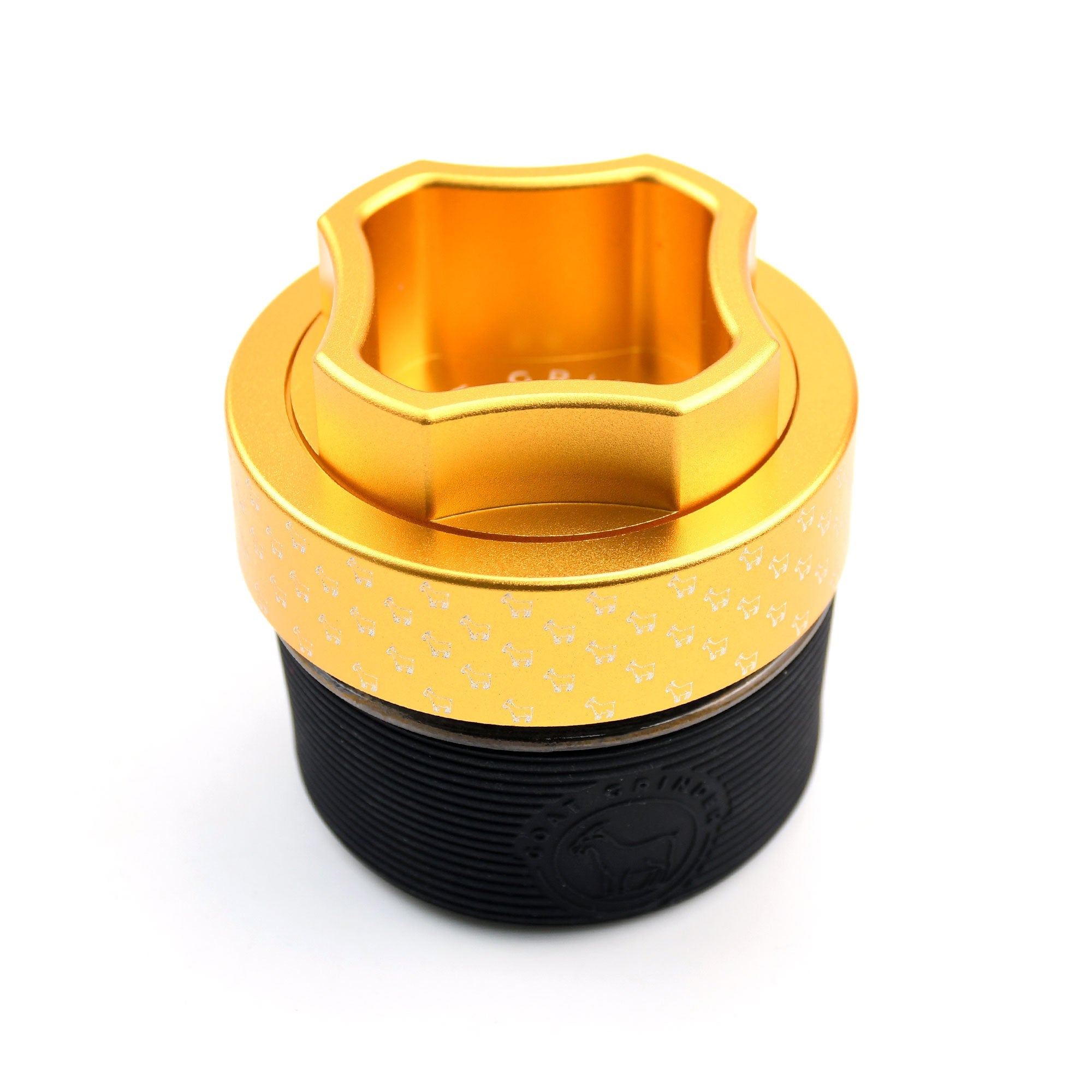 4 Piece Aluminum Herb Grinder | AITH v.I – OG - Repeat Pattern - Discreet Smoker