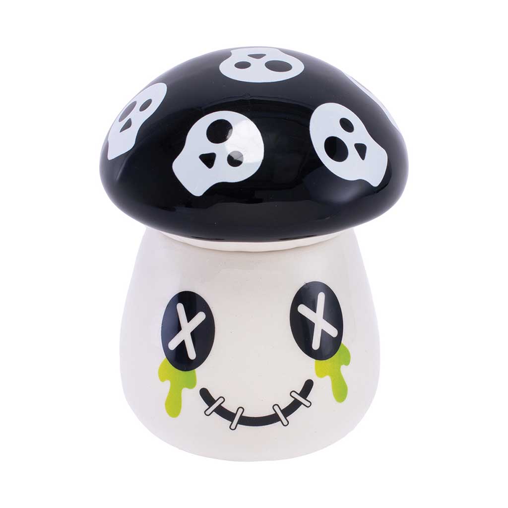 MUSHROOM SKULL STASH JAR - Discreet Smoker
