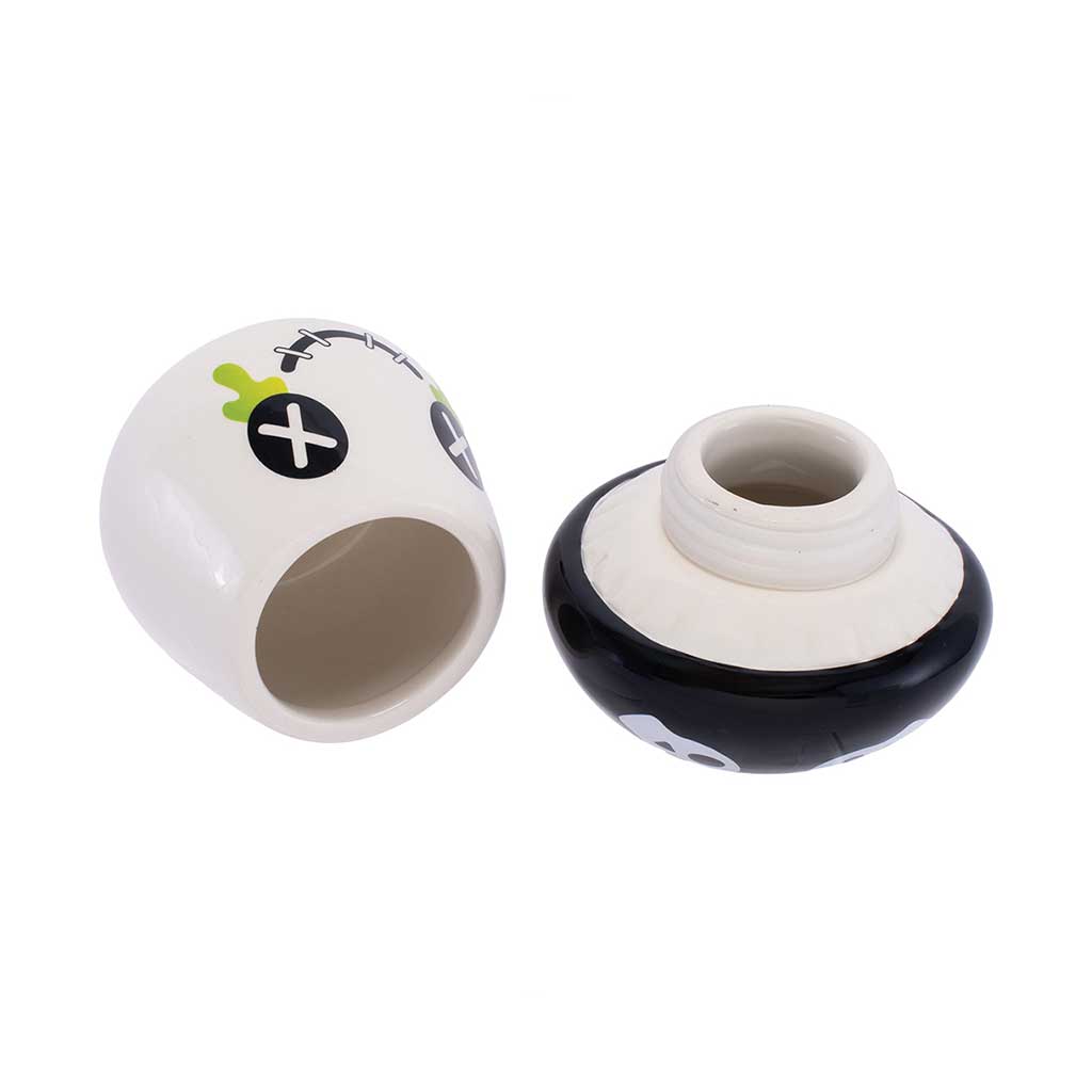 MUSHROOM SKULL STASH JAR - Discreet Smoker