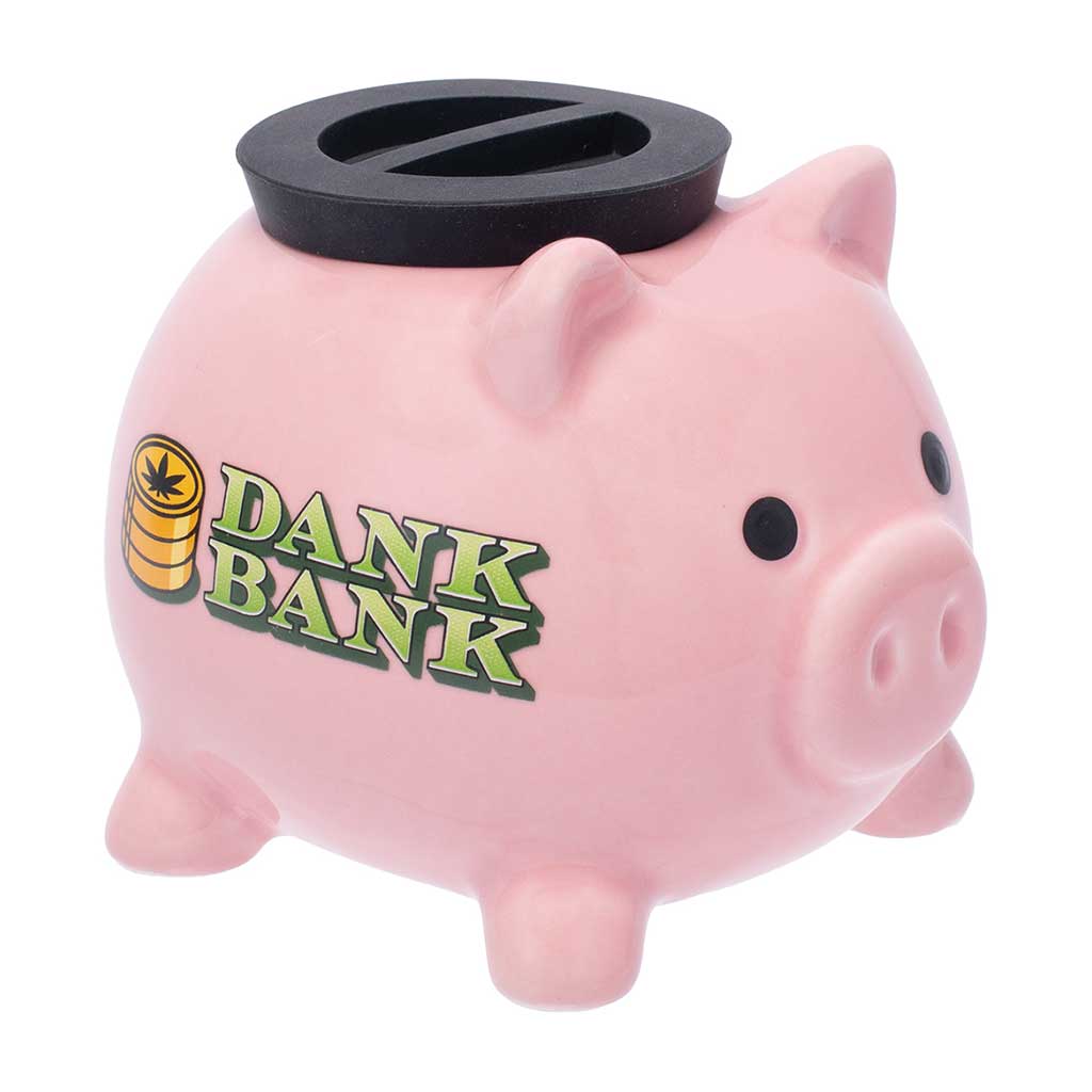 DANK BANK PIGGY BANK STASH JAR - Discreet Smoker