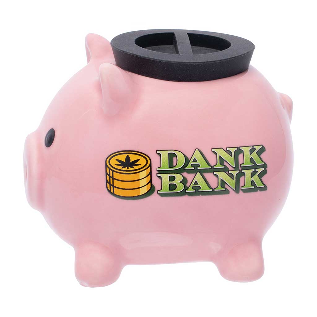 DANK BANK PIGGY BANK STASH JAR - Discreet Smoker