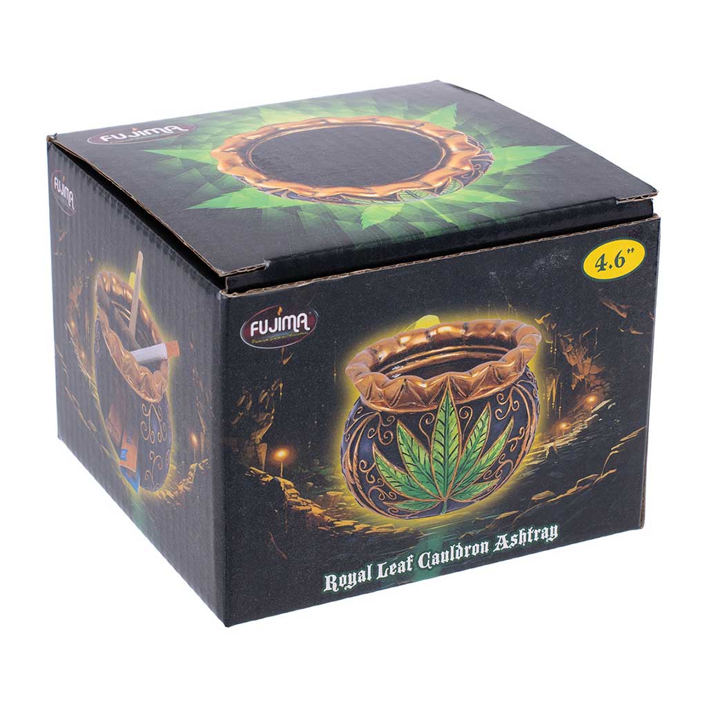 ROYAL LEAF CAULDRON ASHTRAY - Discreet Smoker