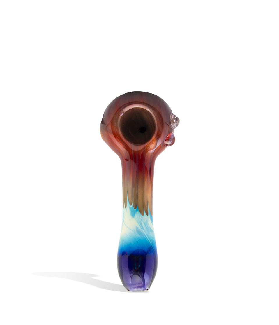 4 inch Fancy Hand Pipe with Mixed Colors - Discreet Smoker