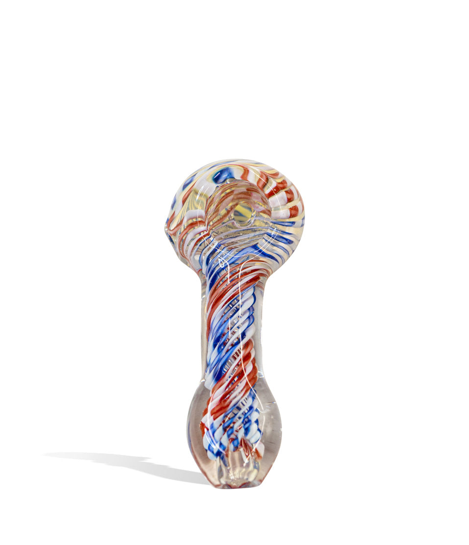 4 inch Full Colored Twisted Design Hand Pipe - Discreet Smoker
