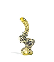 4 inch Gold and Silver Fumed Mini Bubbler - Discreet Smoker