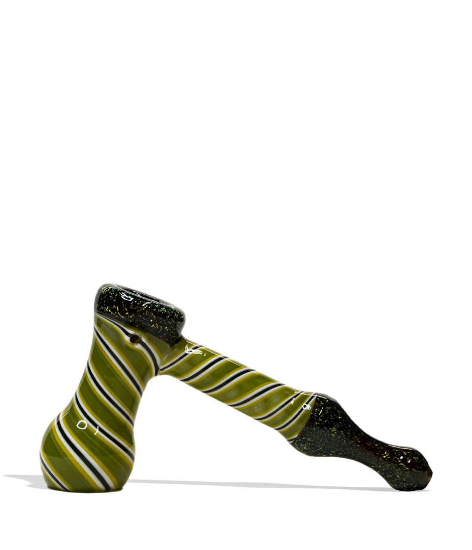 5 inch Premium Bubbler with Dicro Color and Stripe Design - Discreet Smoker