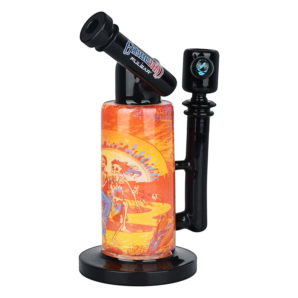 Grateful Dead x Pulsar Inside Print Water Pipe - 8.5" / 14mm F / Sunset Dance - Discreet Smoker