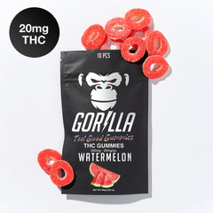 Gorilla THC Gummies - 20MG Delta 9 (10pc) - Discreet Smoker
