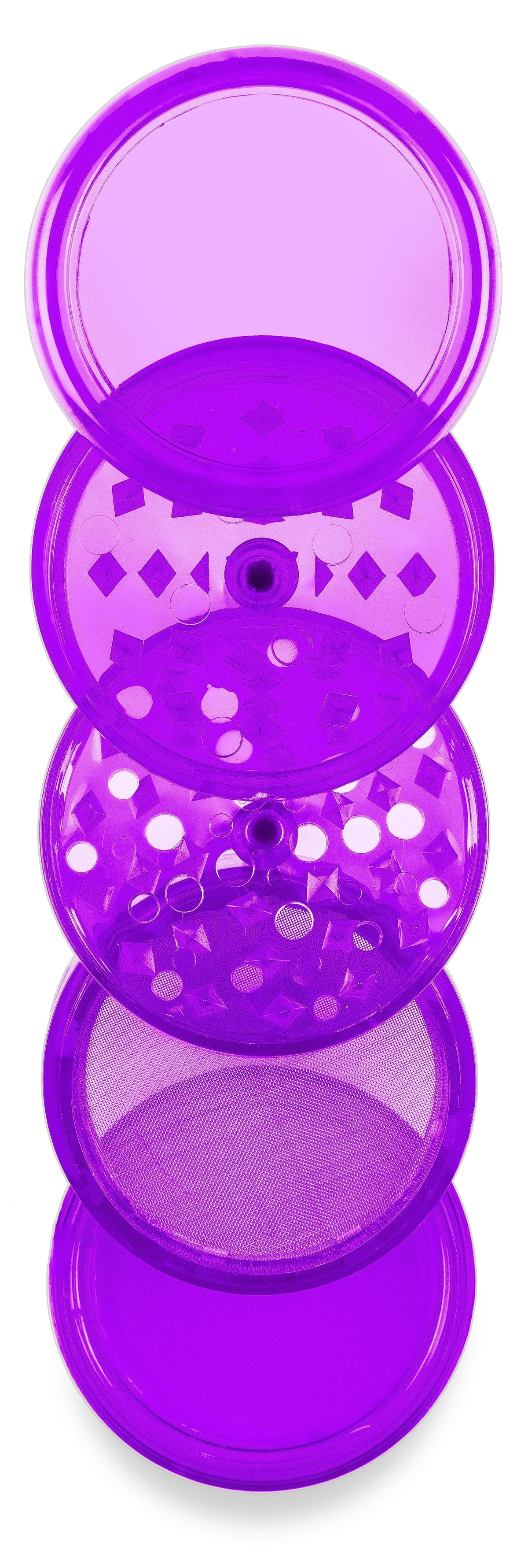 Higher Standards 4-Piece Herb Grinder with Pollen Catcher - Discreet Smoker