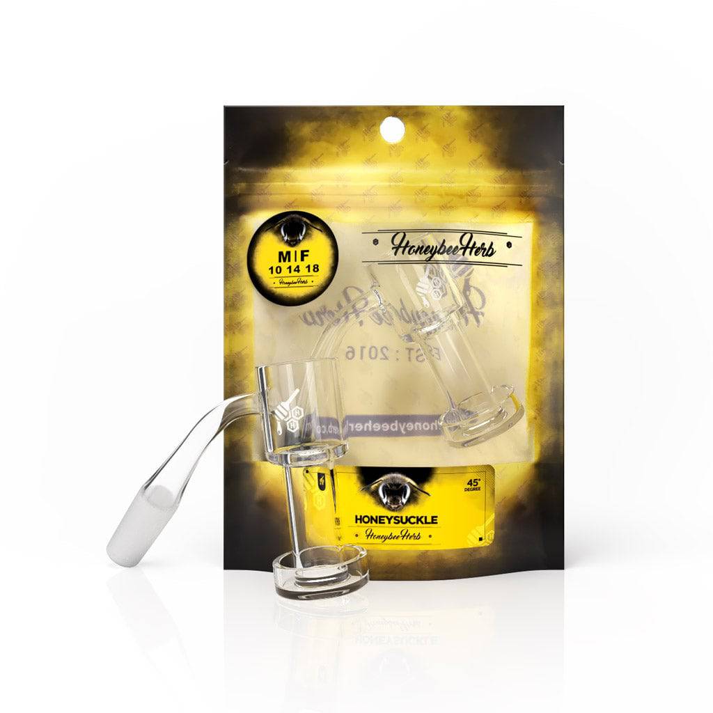 HONEYSUCKLE QUARTZ BANGER - 45° DEGREE | YL - Discreet Smoker