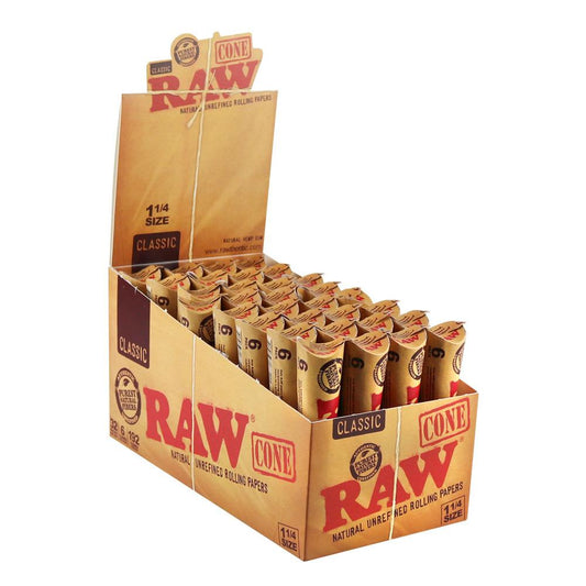 Raw Natural Unrefined Pre-Rolled Cones - Discreet Smoker