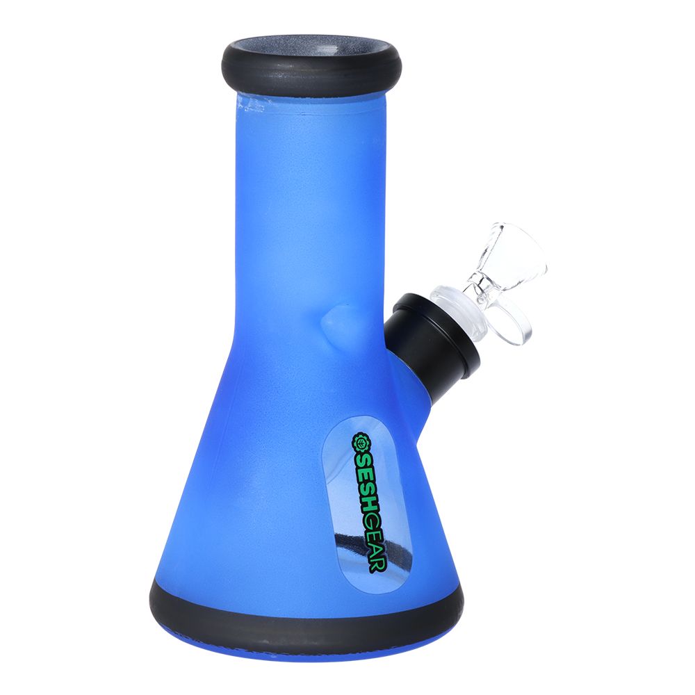 SeshGear Glass Beaker Water Pipe Smokers' Kit | 8" | 14mm F - Discreet Smoker