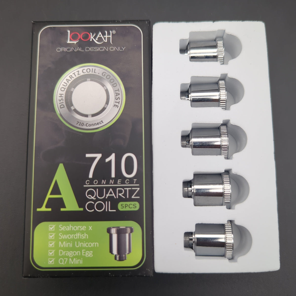 Lookah 710 Connect Quartz Coil A | 5pc | Dish - Discreet Smoker