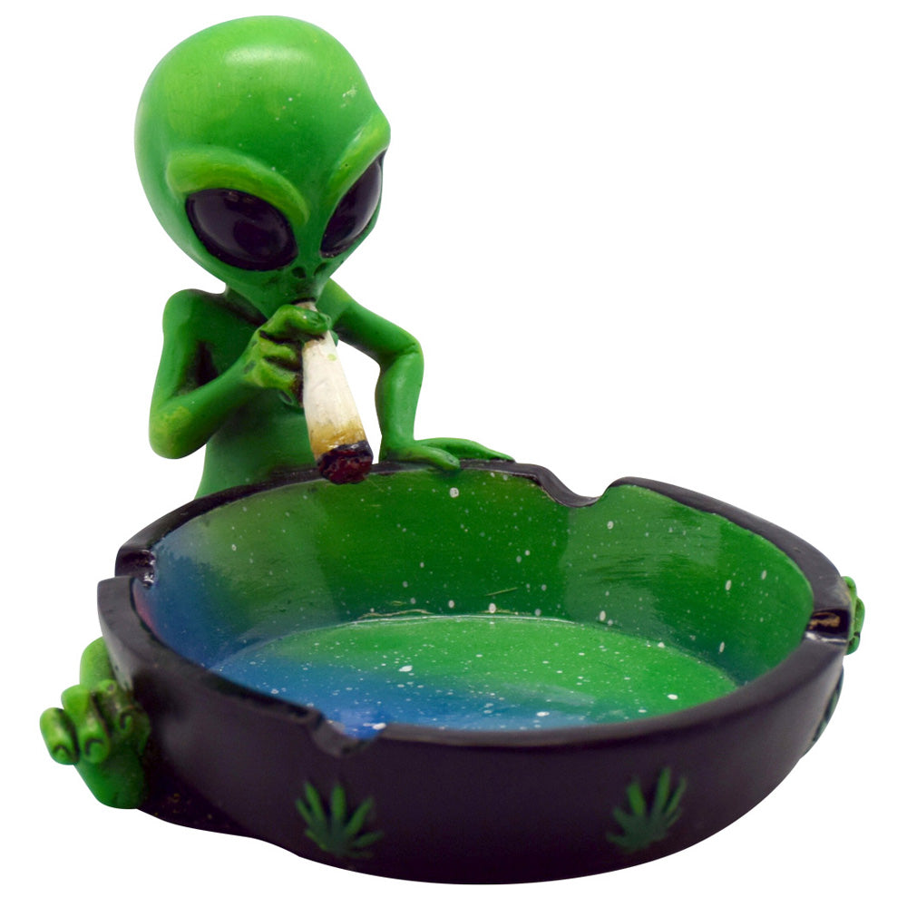 Smoking Alien Polyresin Ashtray - Discreet Smoker