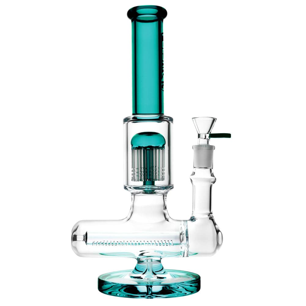 Pulsar Jellyfish Inline Perc Water Pipe- 11"/14mm F/Colors Vary - Discreet Smoker