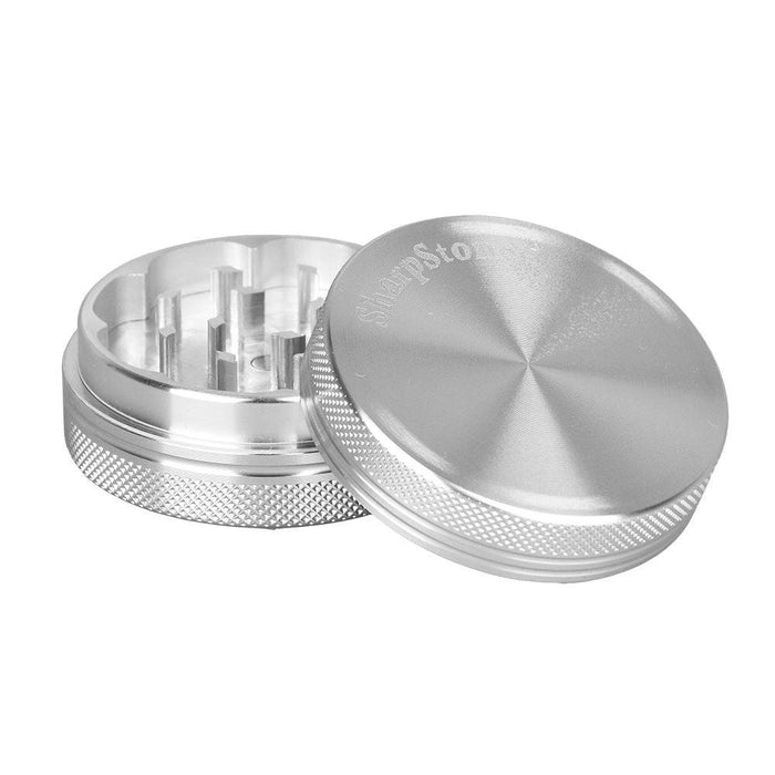 SharpStone Solid Top Metal Grinder | 2pc | 2.2", Silver