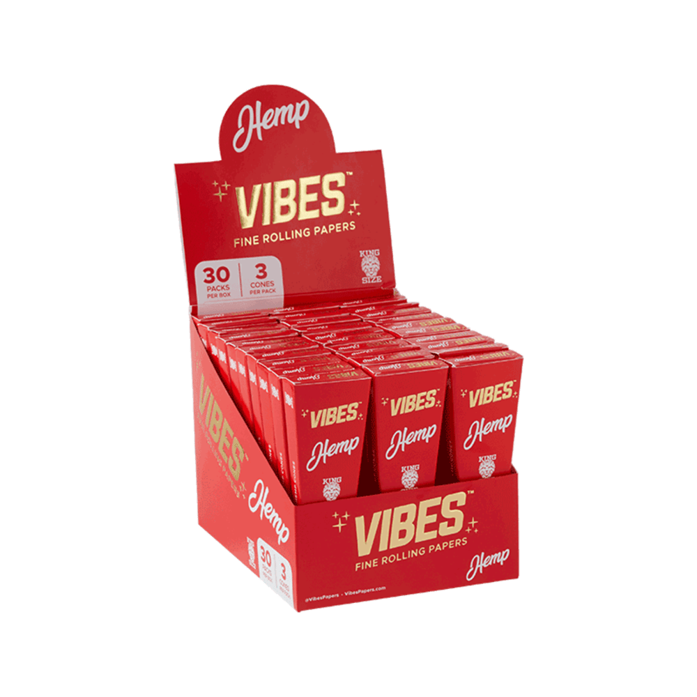 Vibes Cones Box - King Size - Discreet Smoker