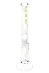 ROOR Tech Stemless Straight Tube Bong – Multi Percs – 18″ – 5 mm - Discreet Smoker