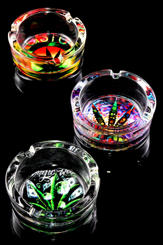 3.25″ Tempered Glass Ashtray – Pop Designs