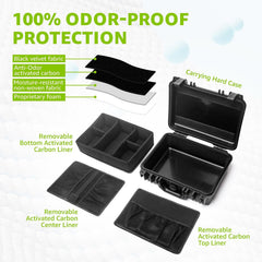 INFINITKIN XL Smell Proof Box Lockable Storage Container with Lock
