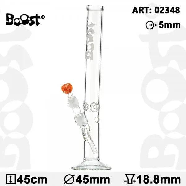 Boost | Massive 18" Glass Water Pipe - Discreet Smoker