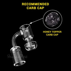 HONEYSUCKLE QUARTZ BANGER - 90° DEGREE | YL - Discreet Smoker