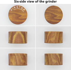 Grinder, Large 3" Spice Grinder (Wood Grain Brown)
