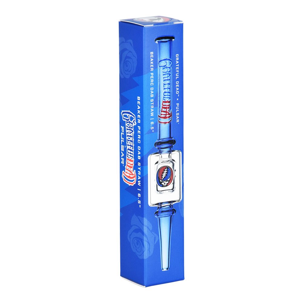 Grateful Dead x Pulsar Steal Your Face Dab Straw | 6.5" - Discreet Smoker