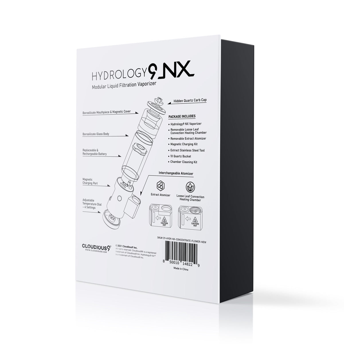 Hydrology9 NX Flower & Concentrate Vaporizer - Discreet Smoker