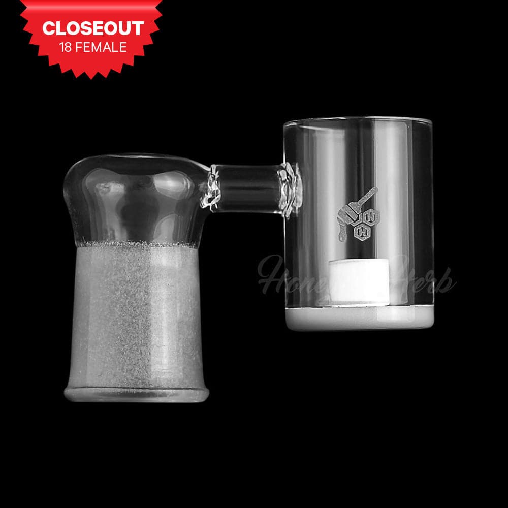 HONEY & MILK CORE REACTOR SIDECAR QUARTZ BANGER - 90° DEGREE | YL - Discreet Smoker