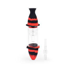 Ritual - 7'' Silicone Deluxe Nectar Collector - Black & Red - Discreet Smoker