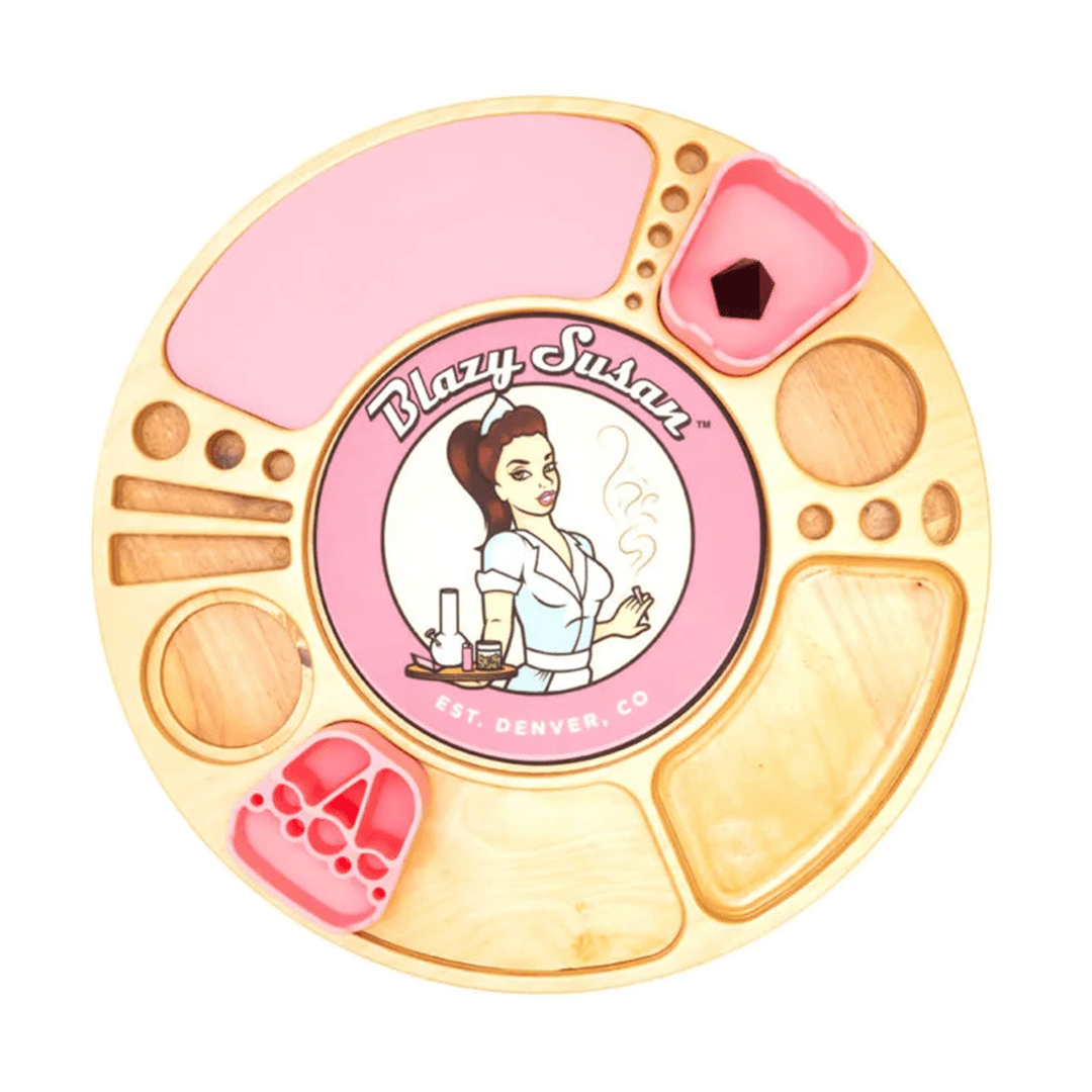 Blazy Susan Spinning Rolling Trays - Discreet Smoker