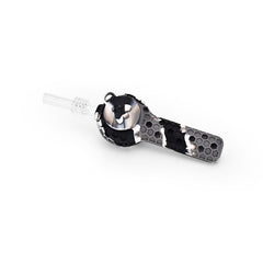 Ritual - 4'' Silicone Nectar Spoon - Black & White Marble - Discreet Smoker