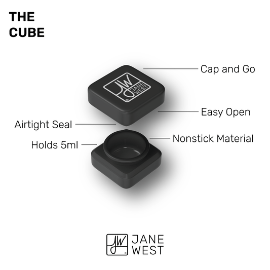 The Jane West Cube Container - Discreet Smoker