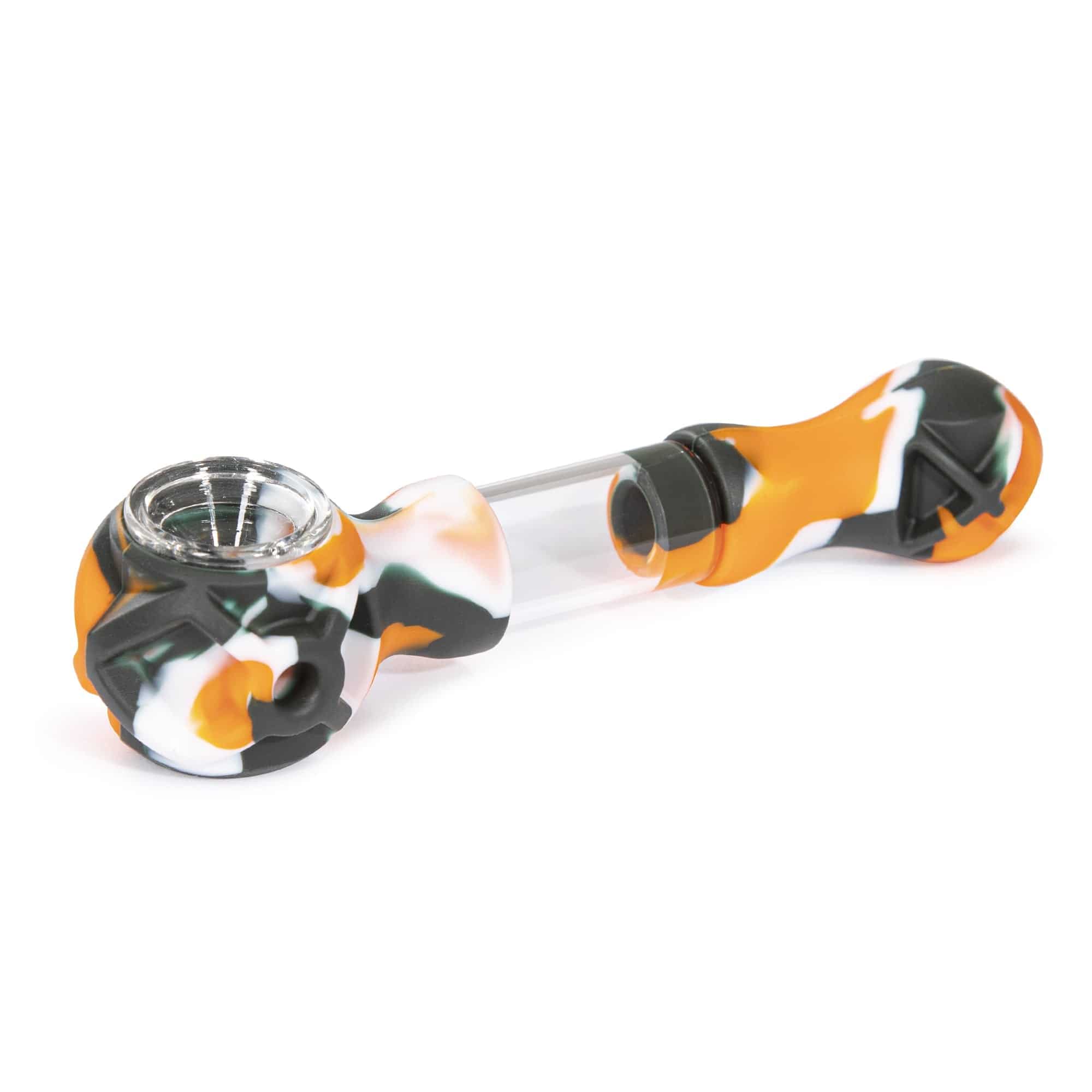 Hybrid Silicone and Glass Spoon with Translucent Chamber by 3 Gates Global - Discreet Smoker