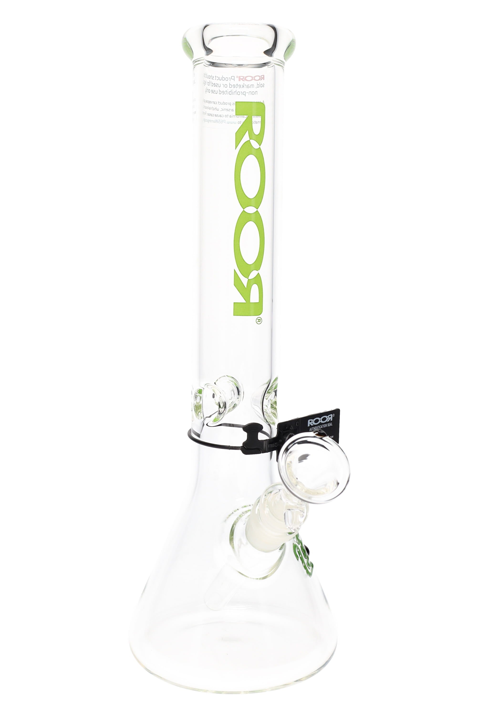 ROOR 5 mm Beaker Bong with Ice Pinch – Glass-on-Glass Classic - Discreet Smoker