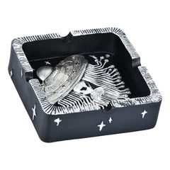 Alien Ship Circuit Polyresin Ashtray - 4.5"