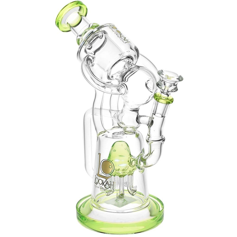 Lookah Glass Scoped Out Recycler Water Pipe | 10.5" | 14mm F - Discreet Smoker
