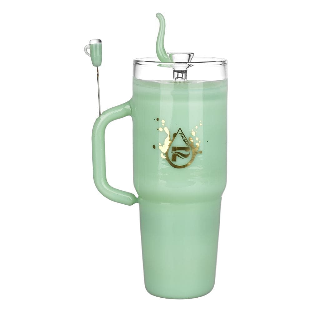 Pulsar Stonely Cup Glass Water Pipe | 8.5" | 14mm F - Discreet Smoker