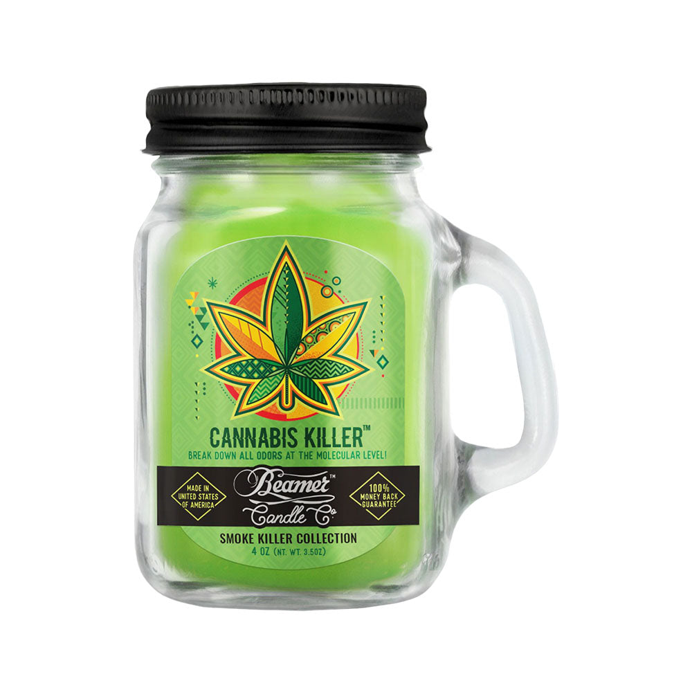 Beamer Candle Co. Mason Jar Candle | Cannabis Killer - Discreet Smoker