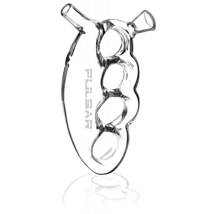 Pulsar Glass Knuckle Bubbler, Blue
