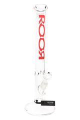 ROOR 18" Straight Shooter – 5 mm Glass-on-Glass Tube with Ice Pinch - Discreet Smoker
