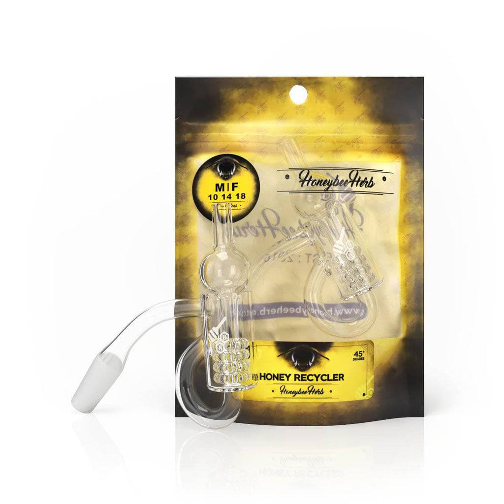 HONEY RECYCLER QUARTZ BANGER - 45° DEGREE | YL - Discreet Smoker