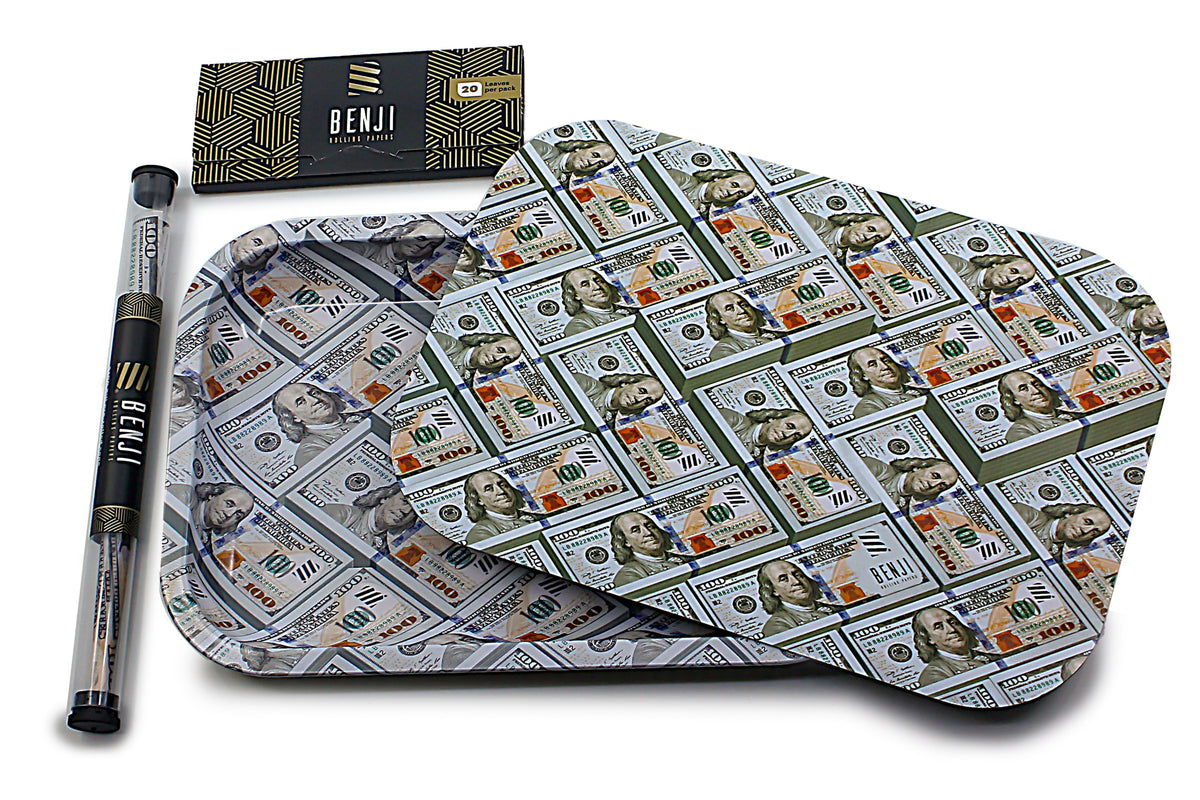 Benji Tray Kit - $100 Bills - Discreet Smoker