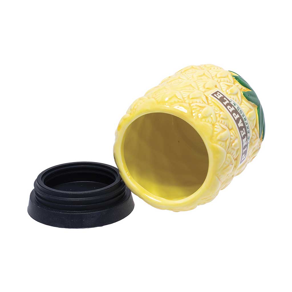LARGE PINEAPPLE CERAMIC STORAGE JAR - Discreet Smoker