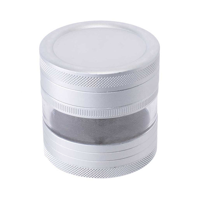 SEE THROUGH CHAMBER GRINDER, Silver